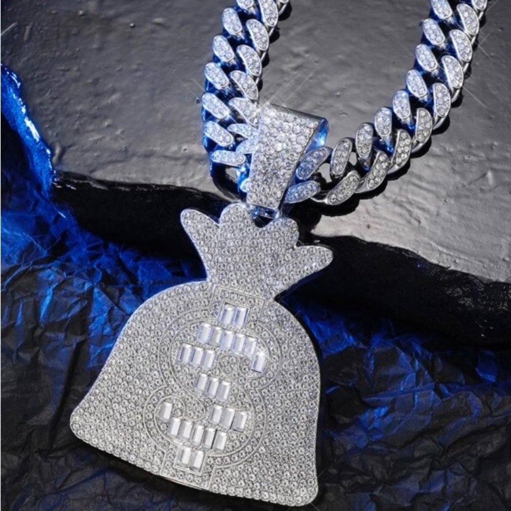Dollar Bag Pendant Necklace